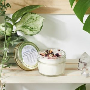 Love Spell / Intention Candle/ Ritual Candle / Love and Light / Rose