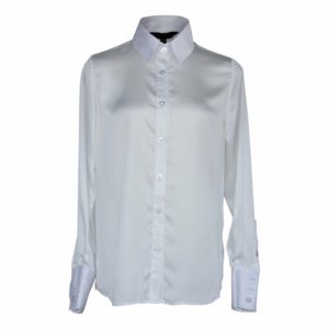 Elegance Silk Blouse in White