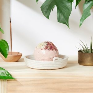 Organic Bath Bomb with Crystal Inside / Crystal Bath Bomb / Organic